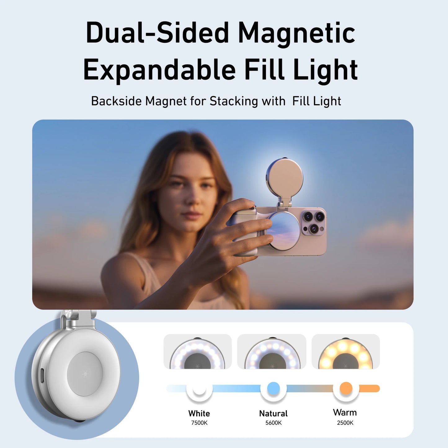 Smartphone Kamera Griff Magnetisch mit Fernbedienung für Iphone und Android