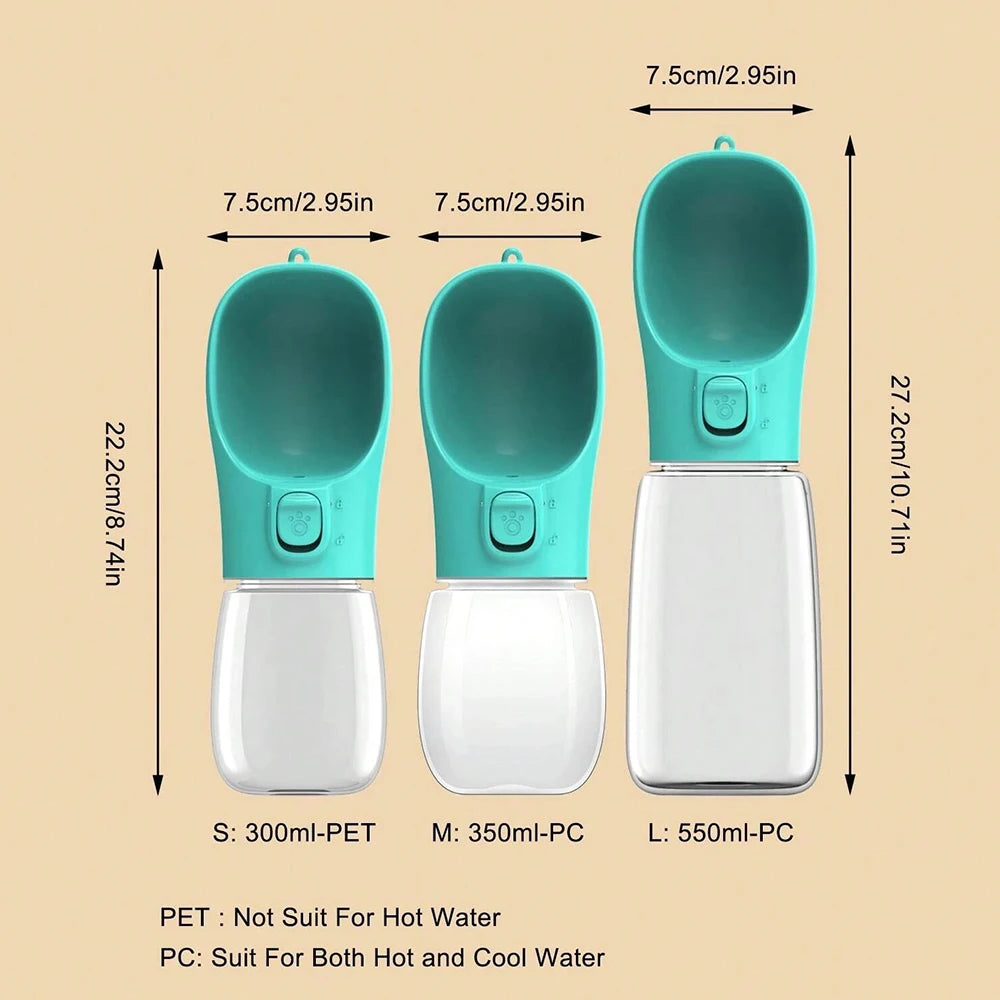 Holapet Tragbare Wasserflasche für große Hunde für kleine Hunde