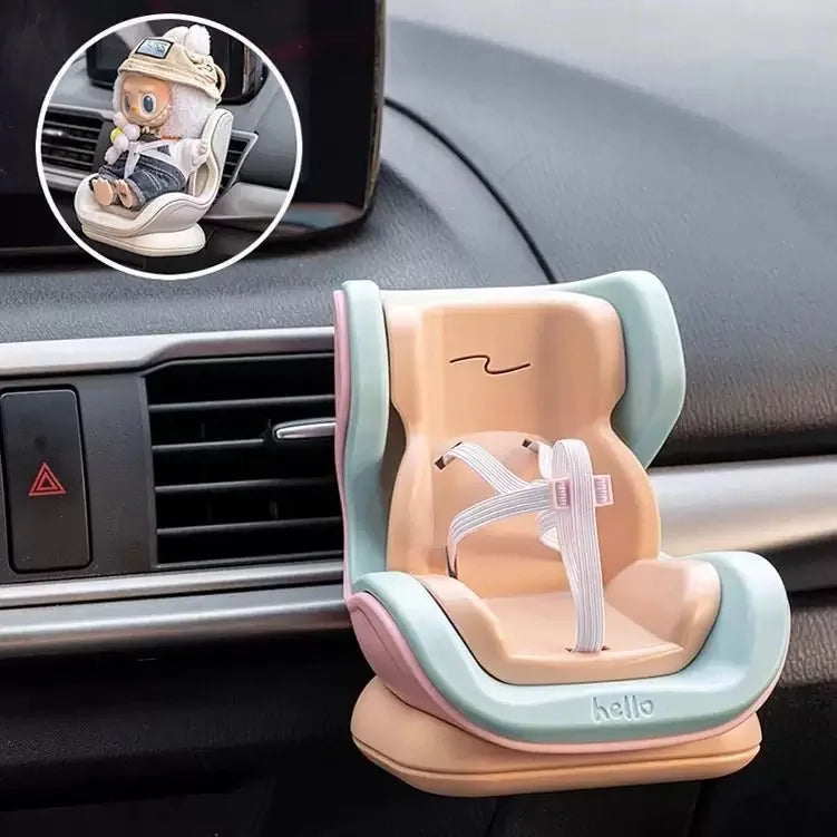 Labubu Autositz Niedliche Puppe 15-17 cm Puppensitz