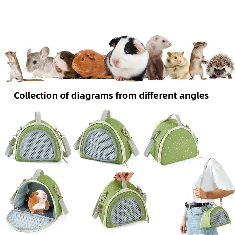 Hamstertasche, Eichhörnchen-Tasche zum Mitnehmen, Igel, zum Verpacken, Honigtasche, Huhn, vier Jahreszeiten, Outdoor, Eidechse, Haustier, schräge Straddle-Tasche