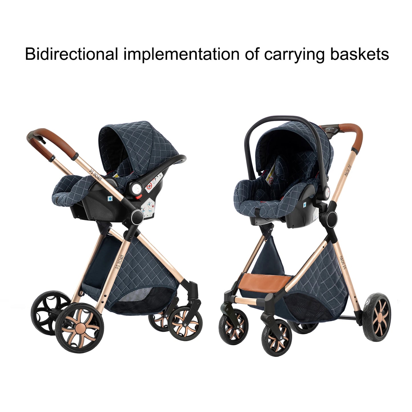 Luxus Kinderwagen 3 in 1 Kinderwagen