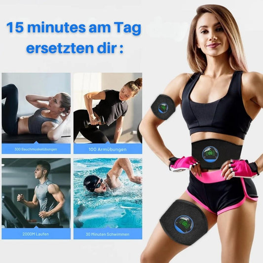 EMS -Trainingsgürtel zur Abnahme und Muskelaufbau