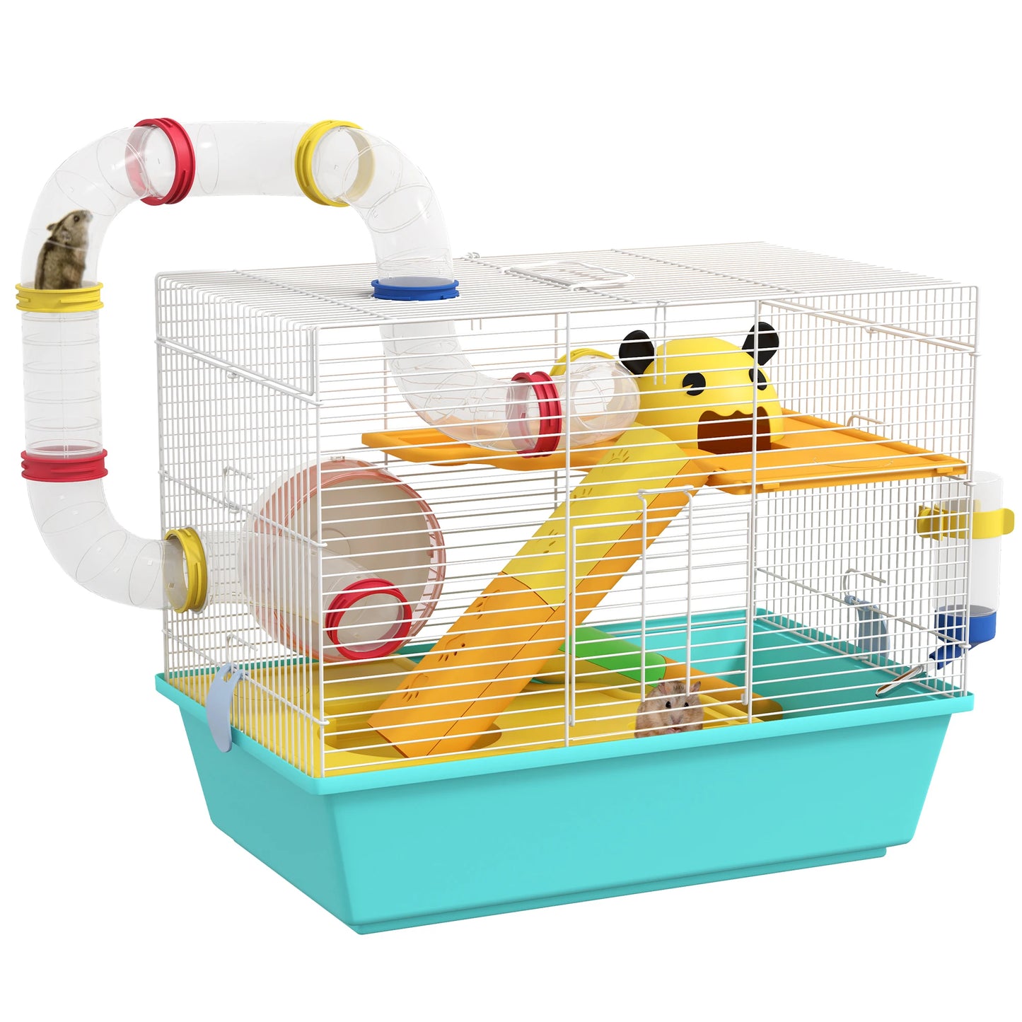 Pawhut Hamsterkäfig mit Tunnelplattformen
