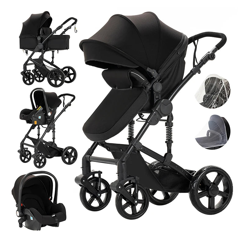 Luxus Kinderwagen 3 in 1 Kinderwagen