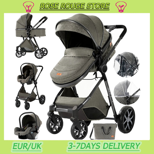 Luxus Kinderwagen 3 in 1 Kinderwagen