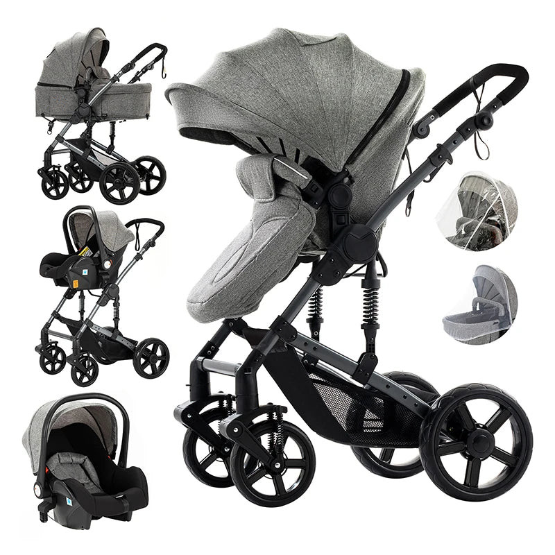 Luxus Kinderwagen 3 in 1 Kinderwagen