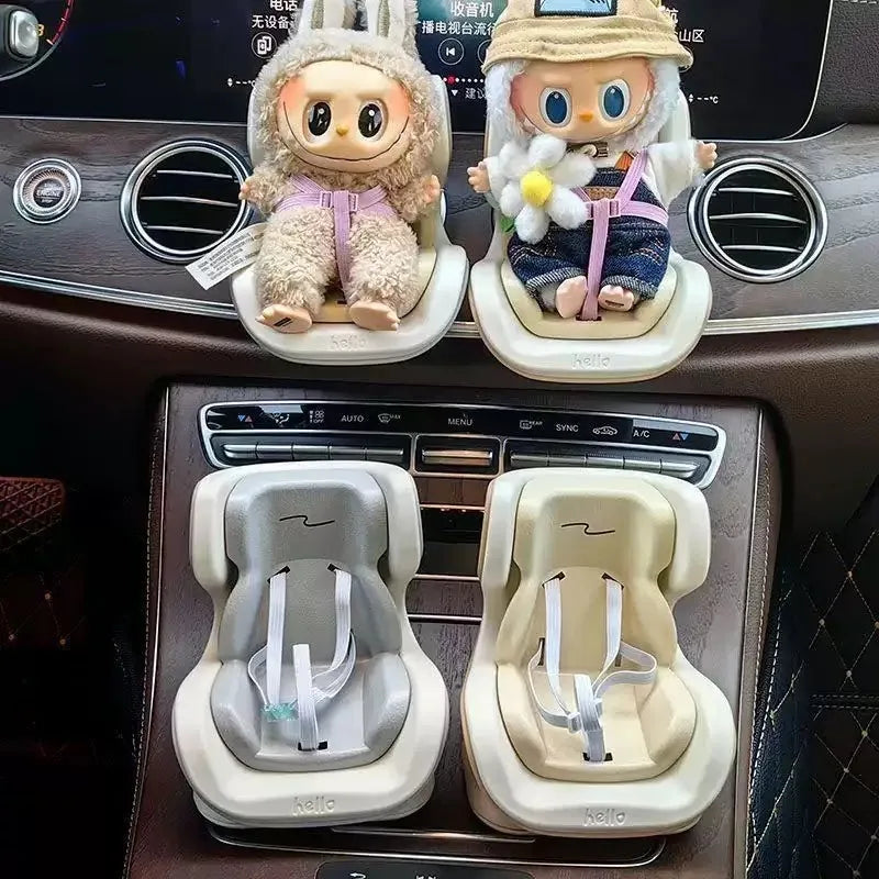 Labubu Autositz Niedliche Puppe 15-17 cm Puppensitz